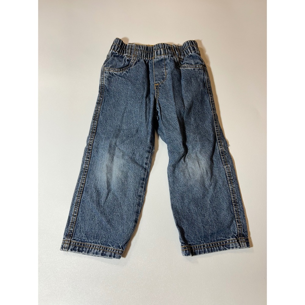 Circo Denim Jeans Toddler 3T Blue Good Elastic Waist Pull On 100% Cotton